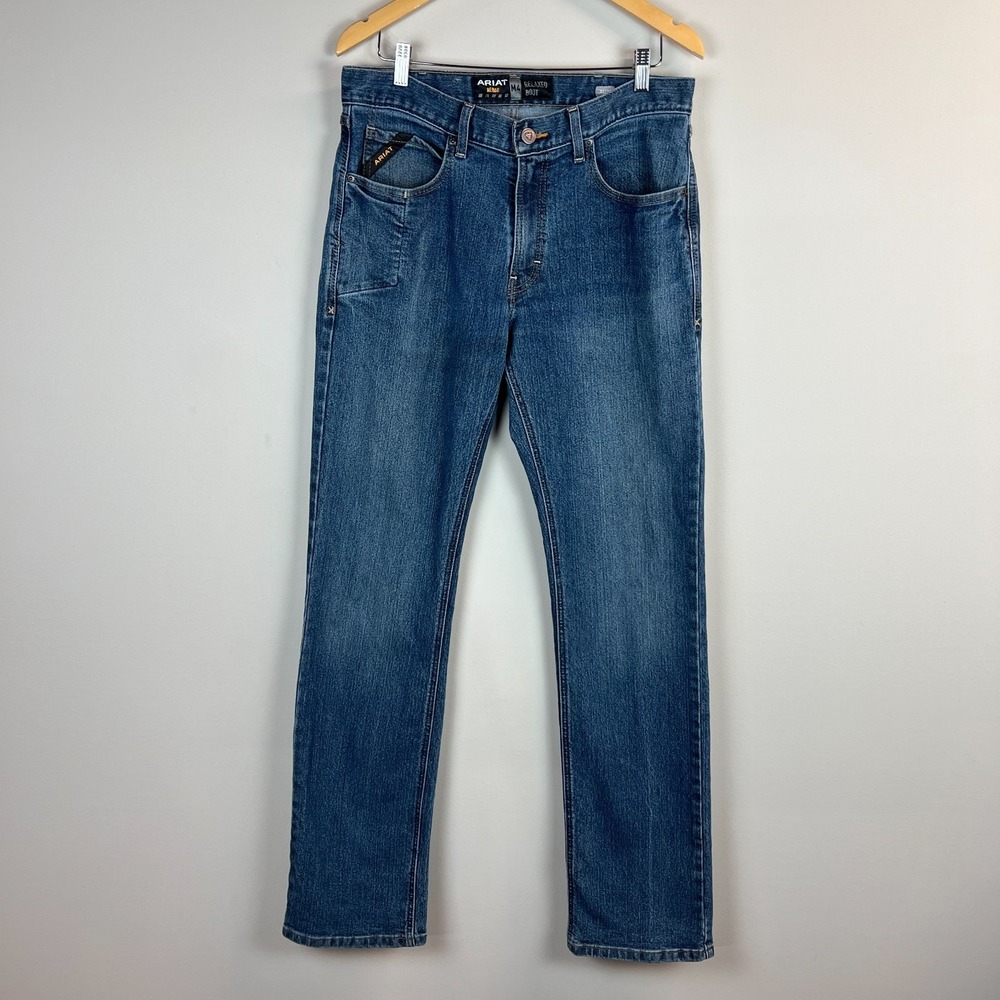 Ariat Jeans Mens 32x38* Rebar M4 Relaxed Boot Cut Carbine Durastretch 10016221